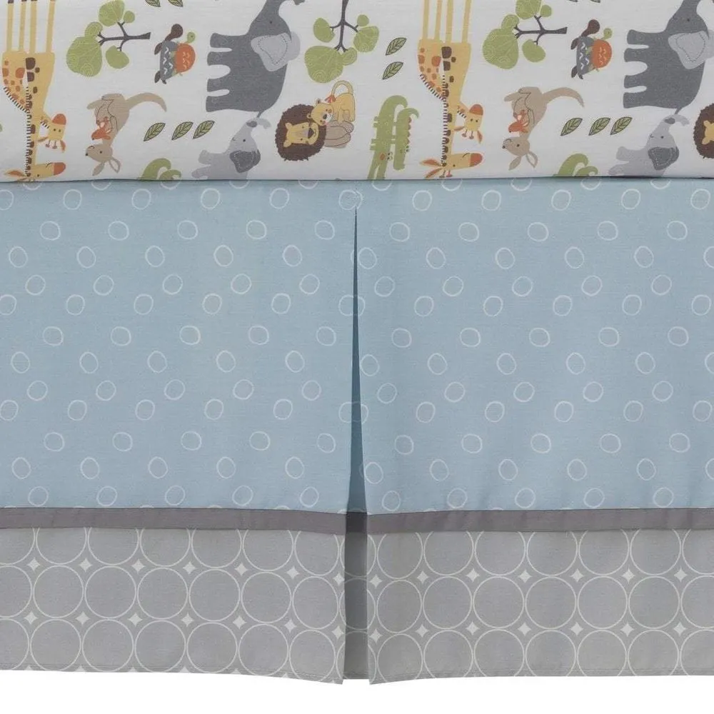 Lambs & Ivy Two of a Kind 4 piece Crib Bedding Set for Baby