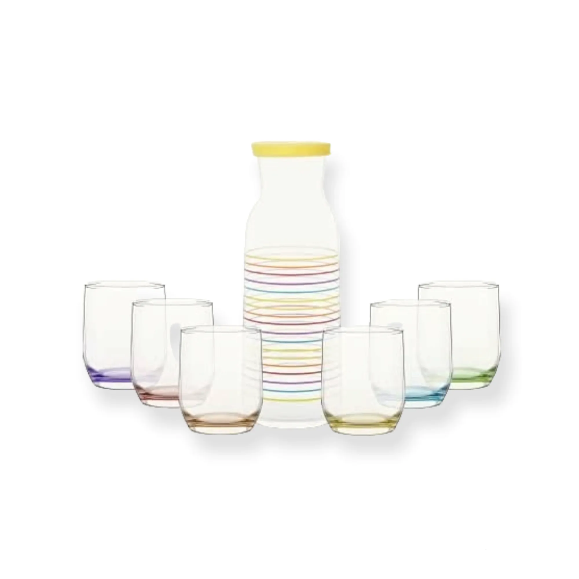 LAV Carafe 1.2L Rainbow Water Jug Set 7pcs SGN2345