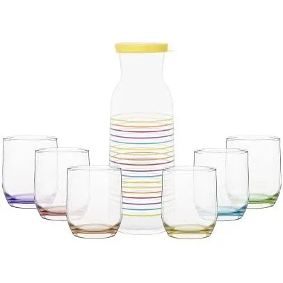 LAV Carafe 1.2L Rainbow Water Jug Set 7pcs SGN2345