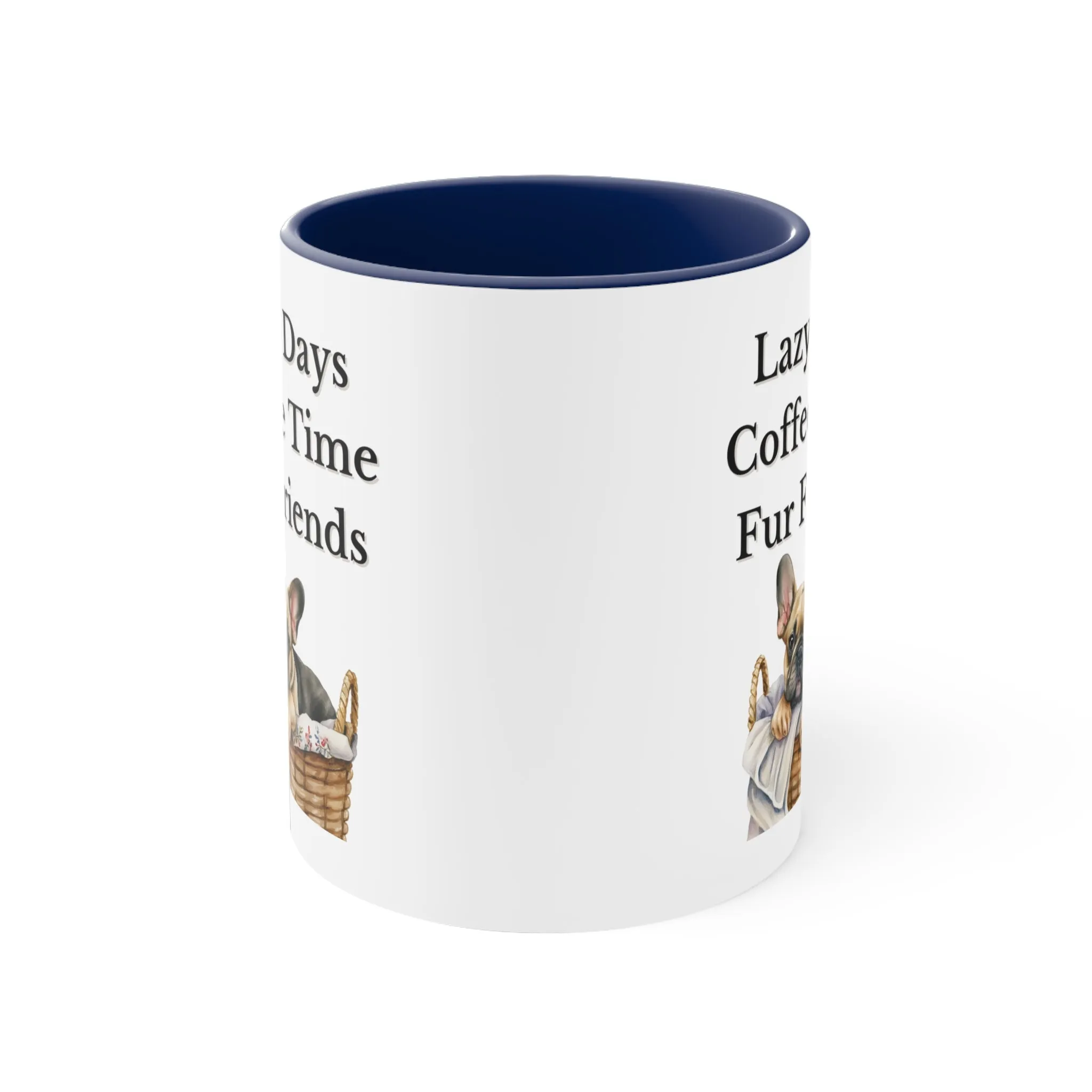 Lazy Days, Coffee Time, Fur Friends Multi-Color Coffee Mug