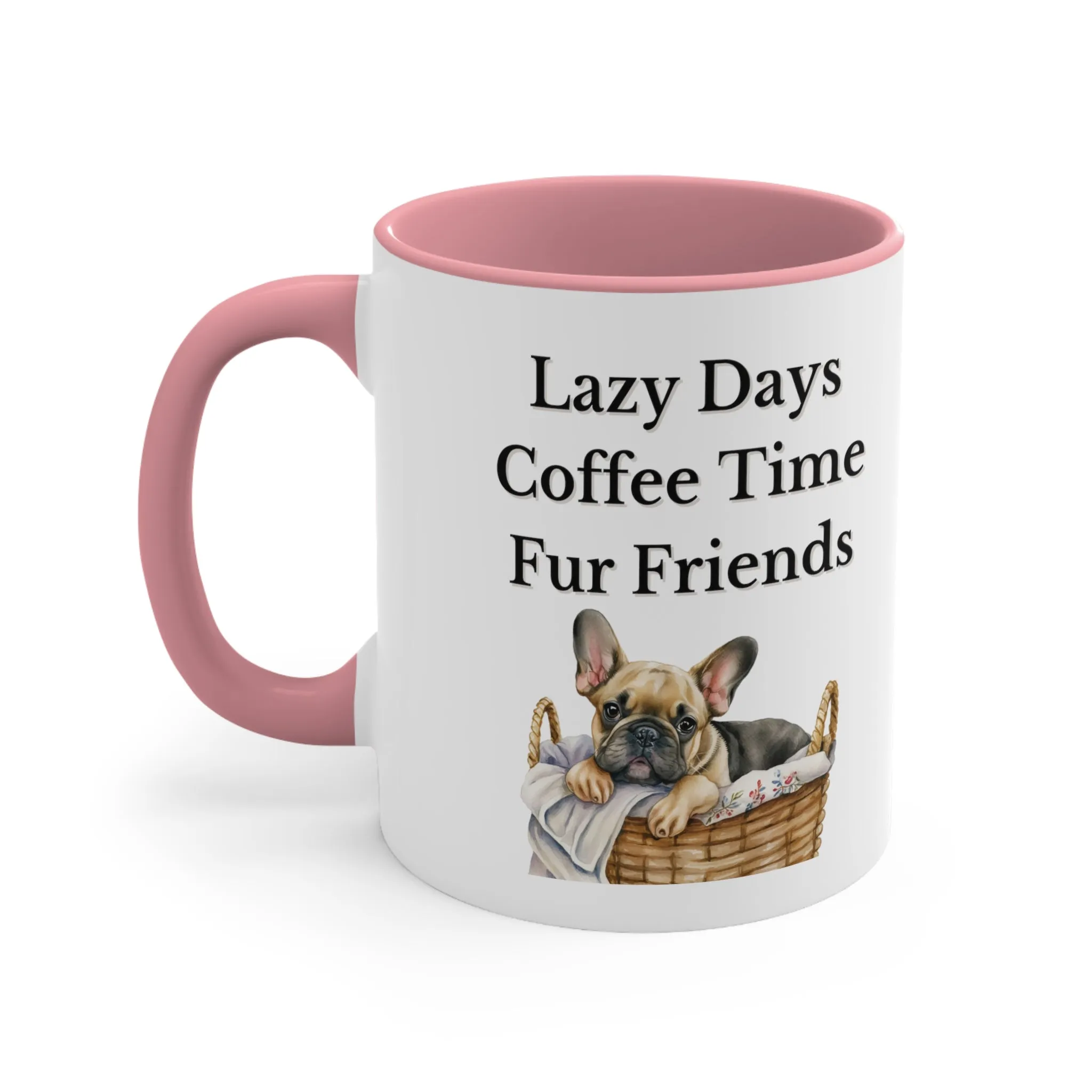 Lazy Days, Coffee Time, Fur Friends Multi-Color Coffee Mug