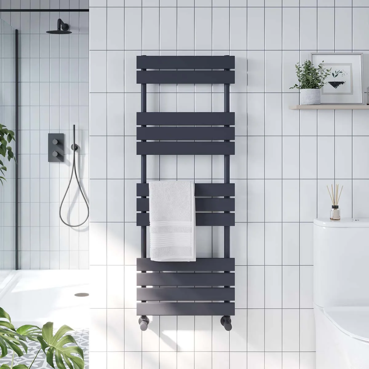 Life Anthracite Towel Radiator