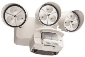 Lithonia Lighting Led Floodlight With Motion Sensor And 3 Adjustable Heads White Led Integrated Panel Array Included