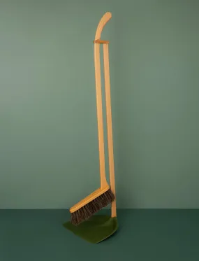 Long Handled Dustpan & Brush Set // Moss Green