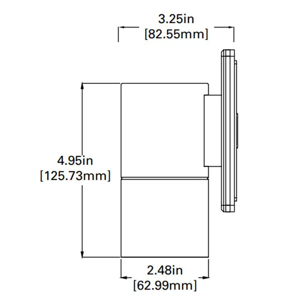 Lumiere Lanterra 9002 - W1 (Up or Down) LED Wall Cylinder Light