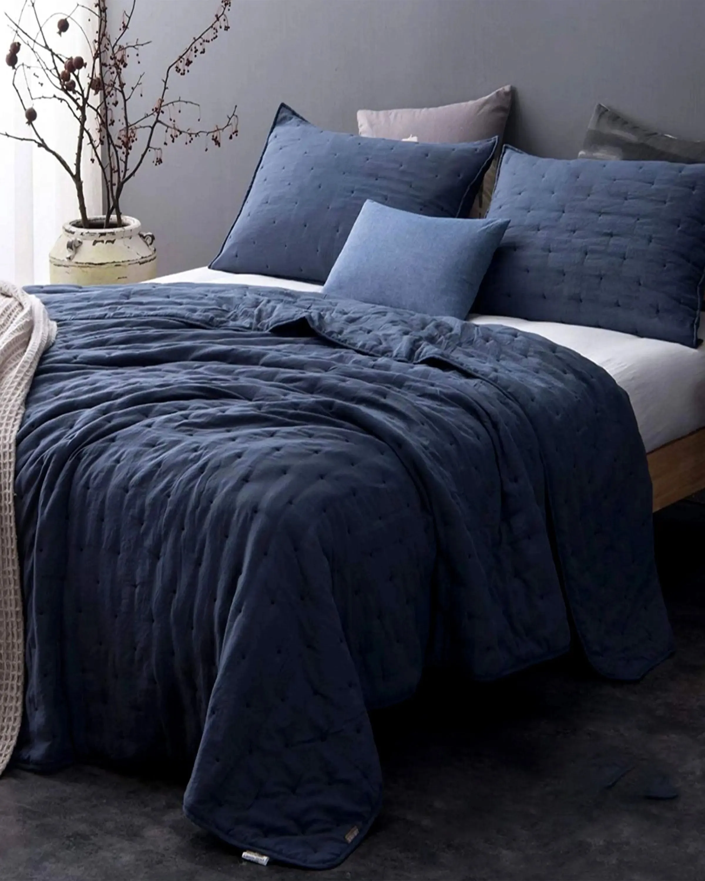 Luxury Blue Bedding Sets - Angie India Bedding