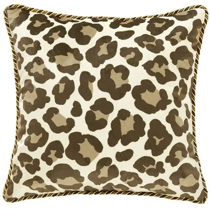 Luxury Soft Velvet Leopard Print and Cheetah Spots Pillow Cover Collection