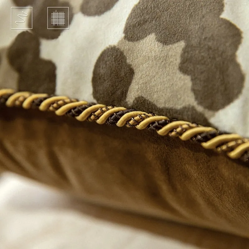 Luxury Soft Velvet Leopard Print and Cheetah Spots Pillow Cover Collection