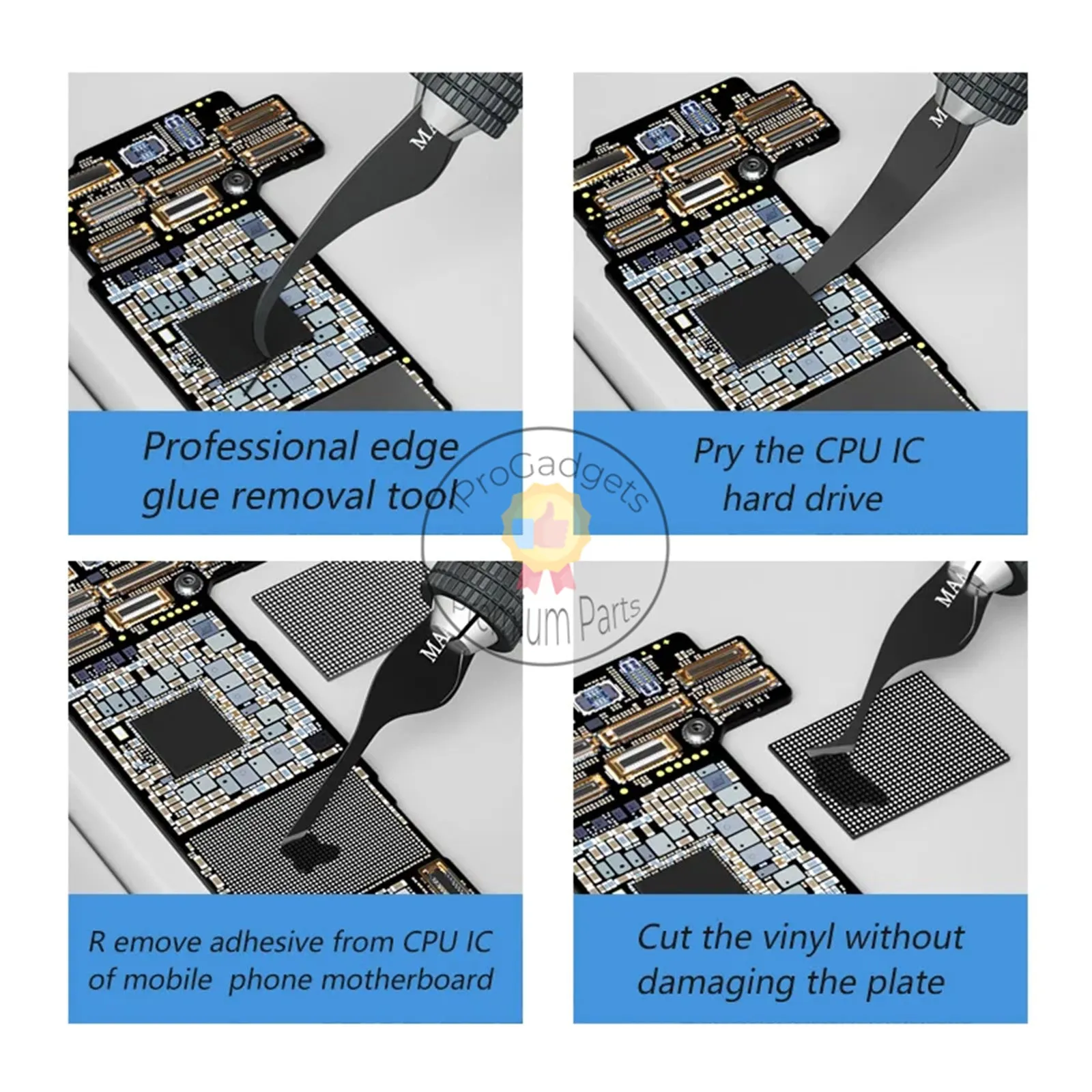 Maant MY-102 Blade Set BGA Maintenance Knife for iPhone CPU NAND CHIP IC Remove Glue Disassemble Rework Blade Knife Tools Kit