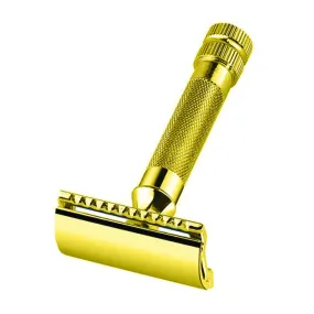 Merkur Double Edge Safety Razor, Straight Cut 34G, GOLD