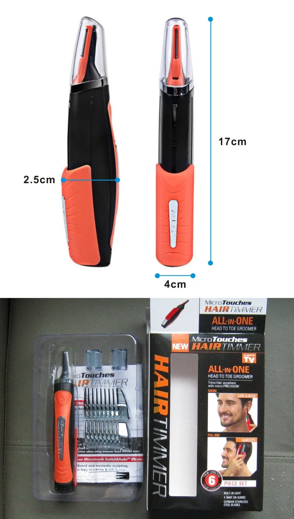 Micro Precision Eyebrow Ear Nose Trimmer Removal Clipper Shaver