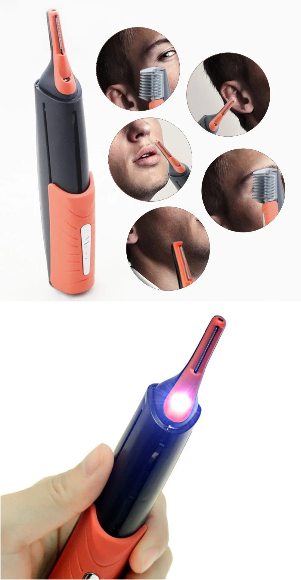 Micro Precision Eyebrow Ear Nose Trimmer Removal Clipper Shaver