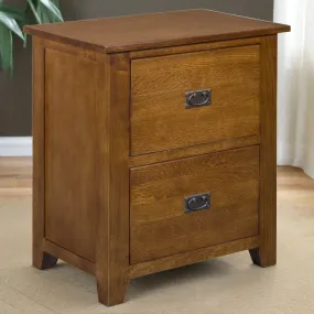 Mission 2 Drawer File Cabinet - Michael's Cherry (MC-A)