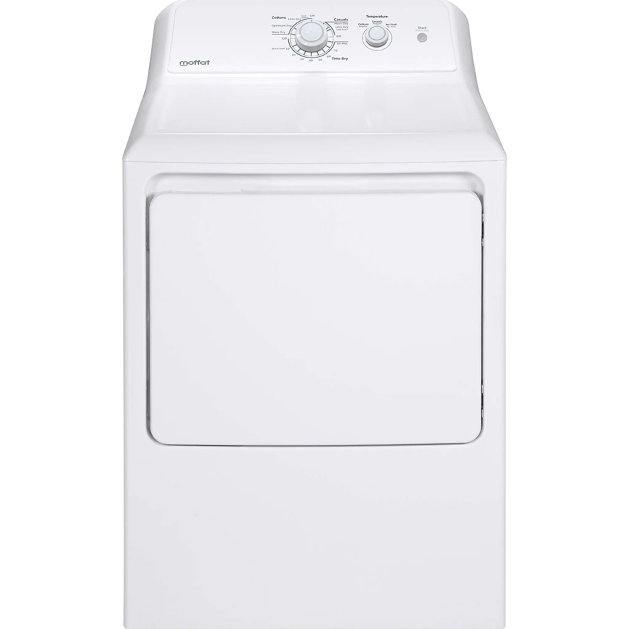 Moffat 6.2 cu.ft. Top Load Electric Dryer White - MTX22EBMRWW