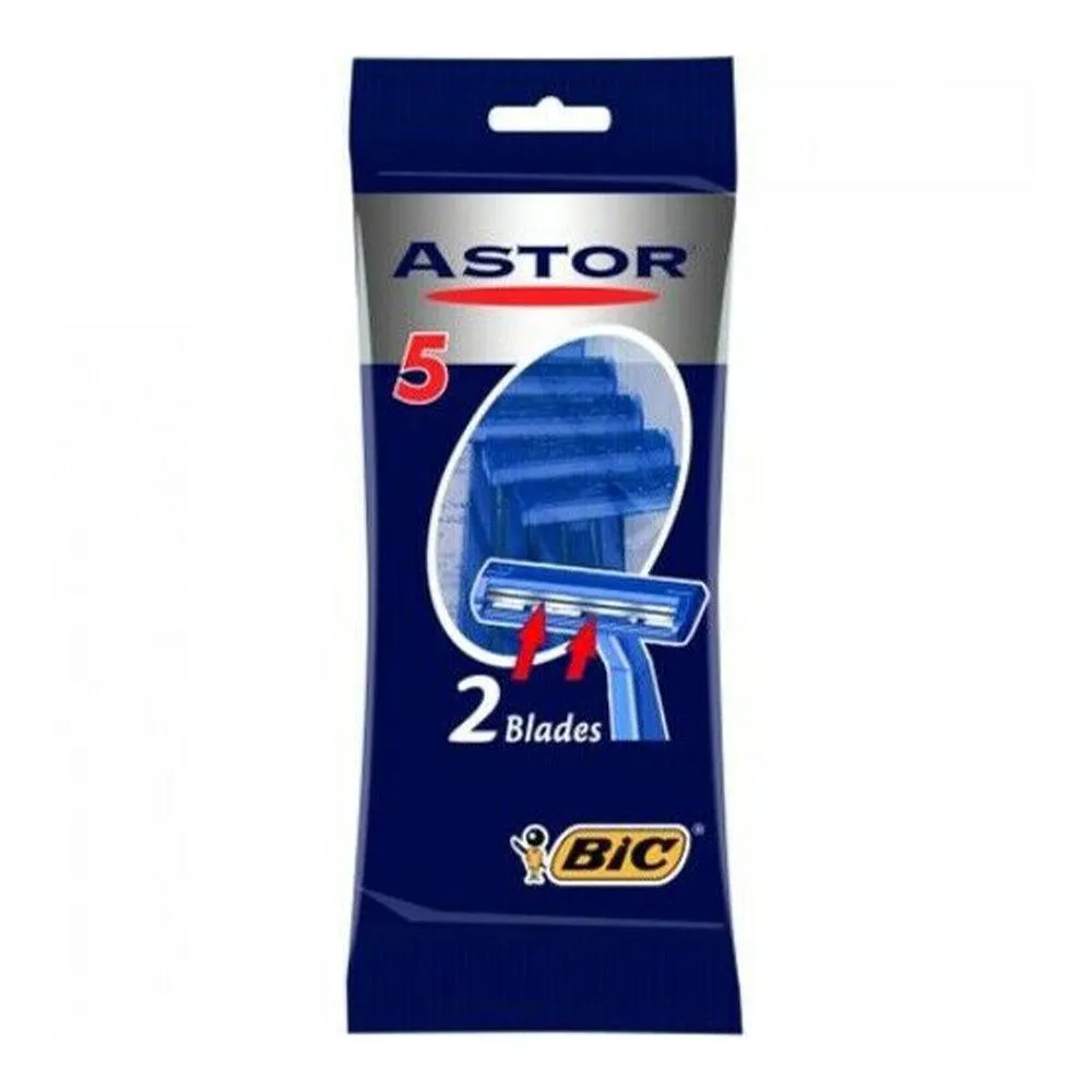 (NET) Bic Shaver Astor Twin 5 Razors