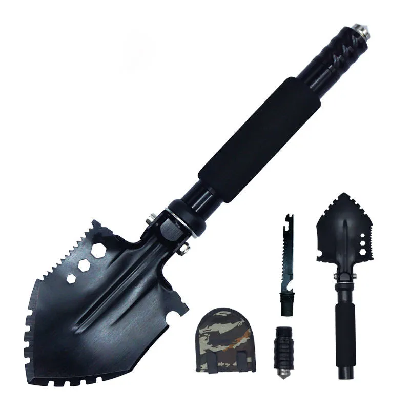 New Design Portable Tactical 2Cr13 Shovel Outdoor Multi Function Camping Folding Survival Mini Shovel