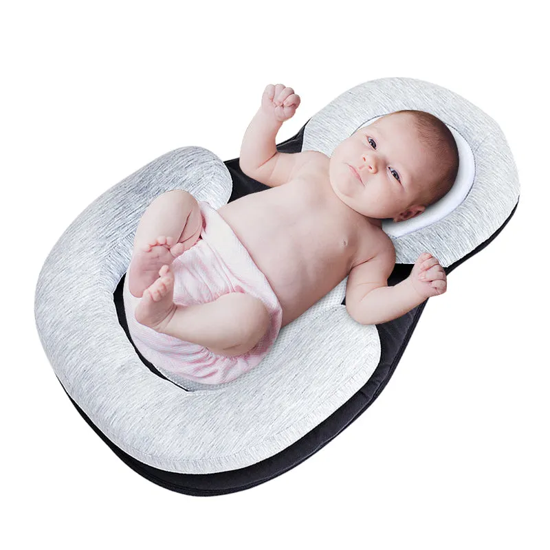 Newborn Baby Sleep Protector Pillow Infant Sleep Positioner Mattress Anti Roll Bed Cushion Newborn Posing Mattress U Bed Pad