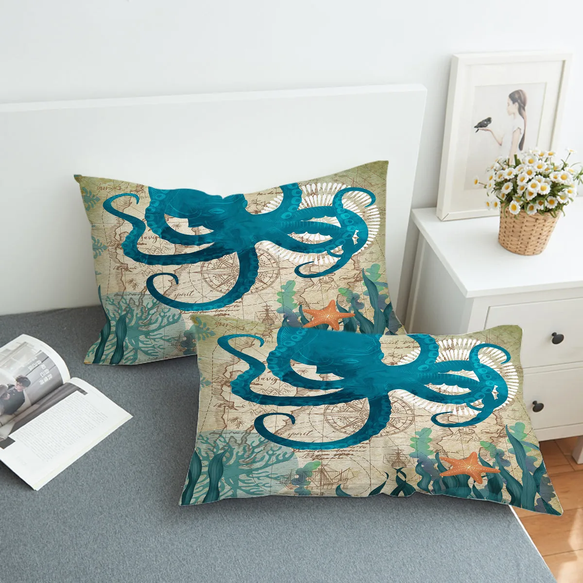 Octopus Love Bedding Set