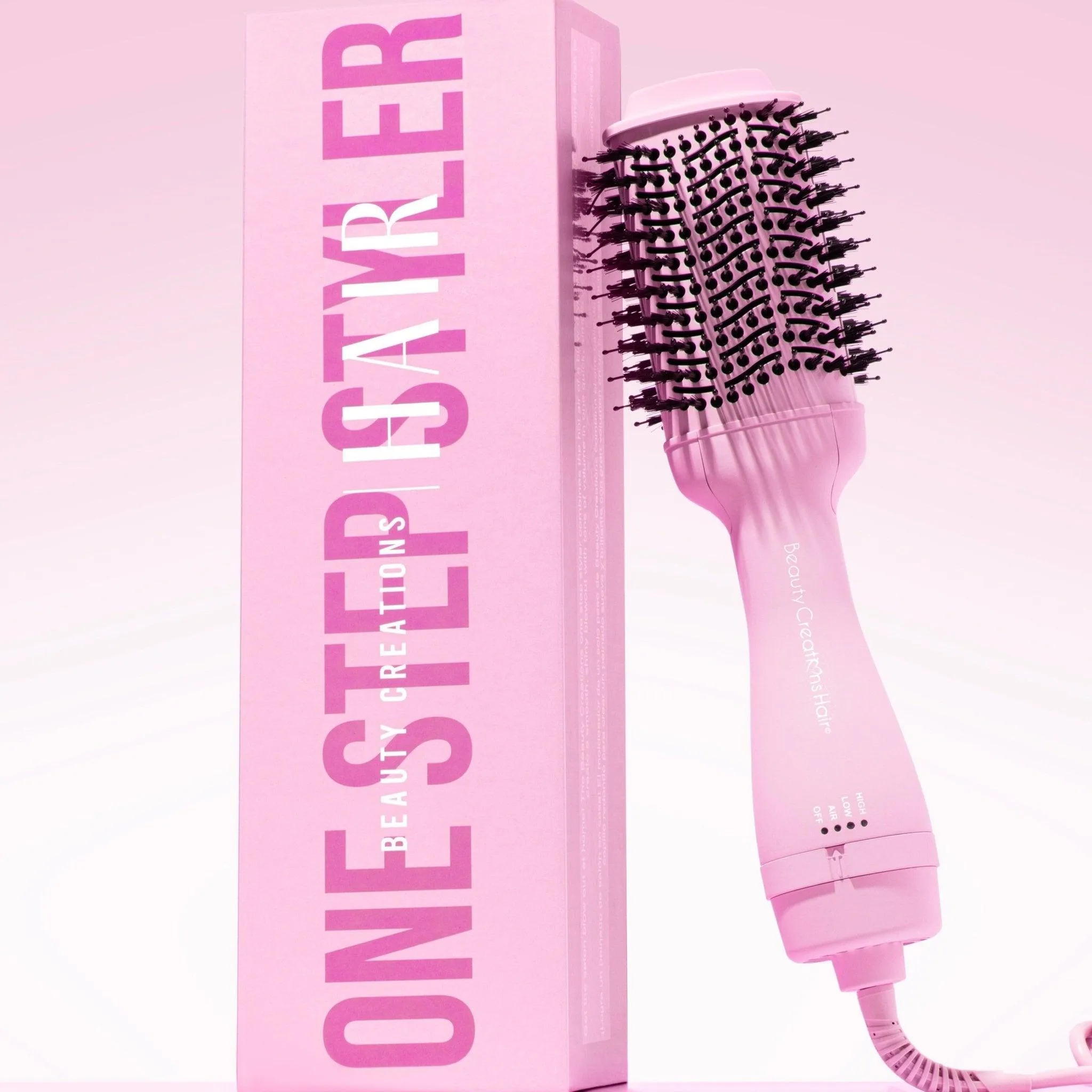 One Step Styler Blow Drying Brush- Pink