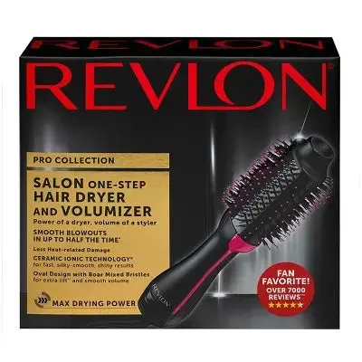 Open Box - Revlon Salon One-Step Hair Dryer and Volumizer Hot Air Brush - Black