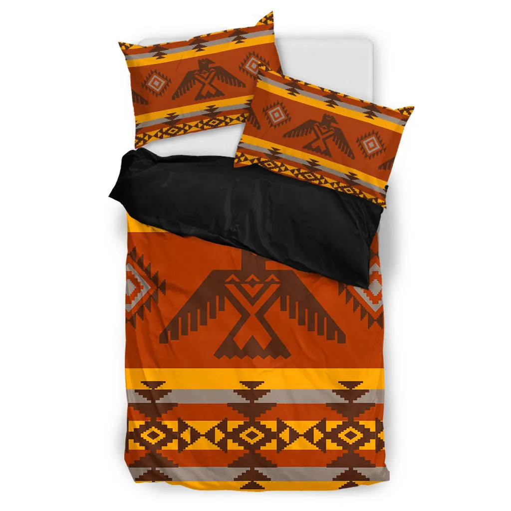 Orange Native Pattern Bedding Set WCS