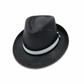 Panama Fedora Hat-Black