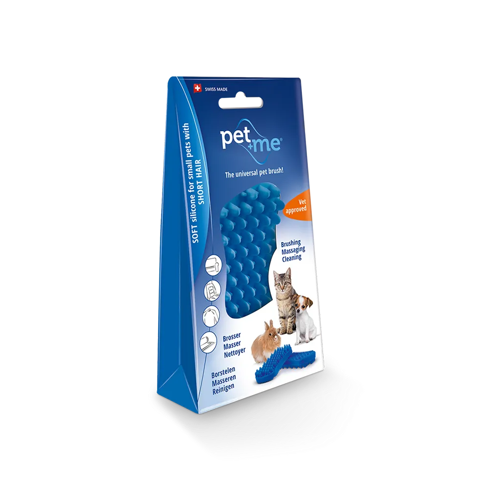 Pet Me Soft Silicone Blue Brush