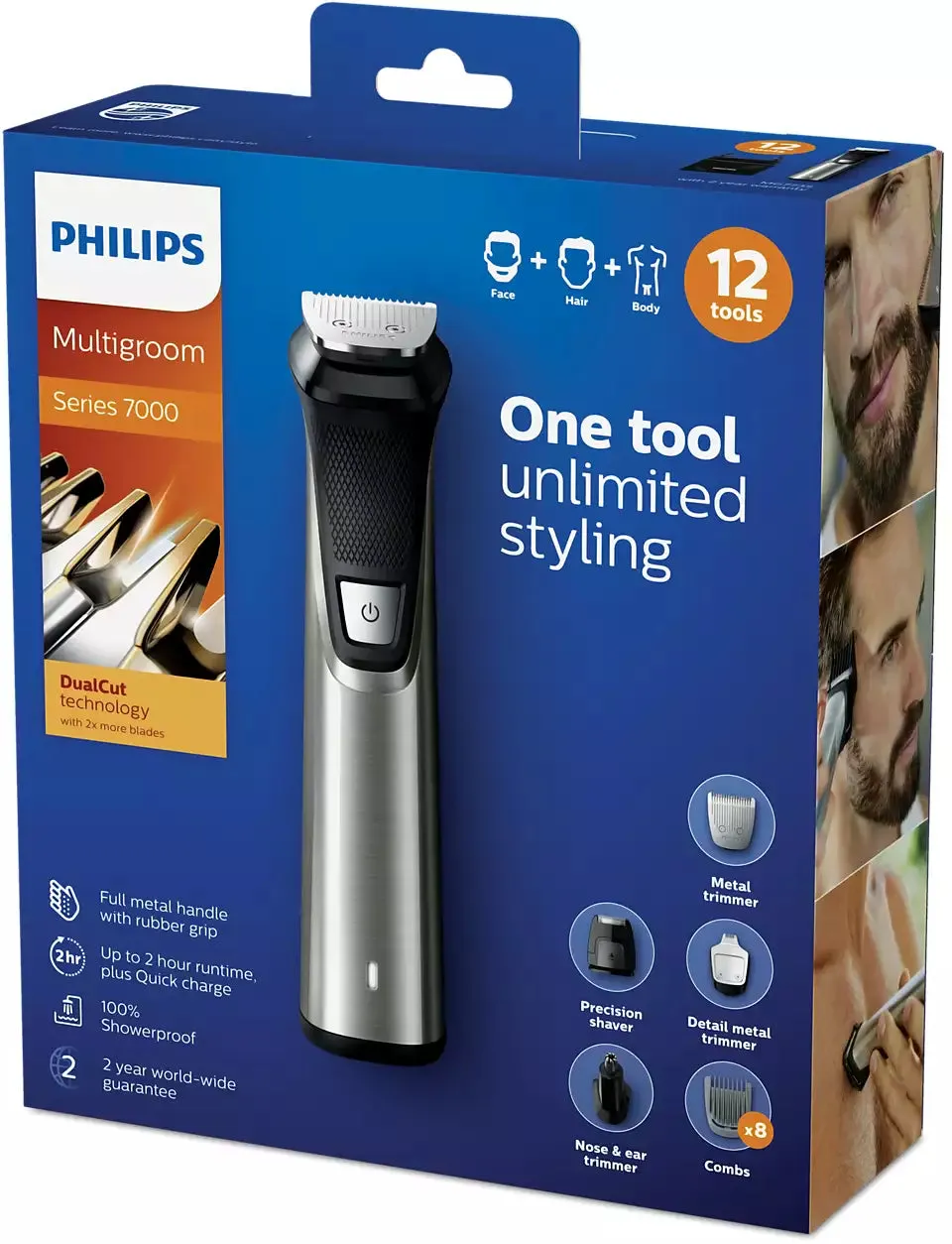 Philips, Multigroom Series 7000 12-in-1, Face, Hair and Body MG7735