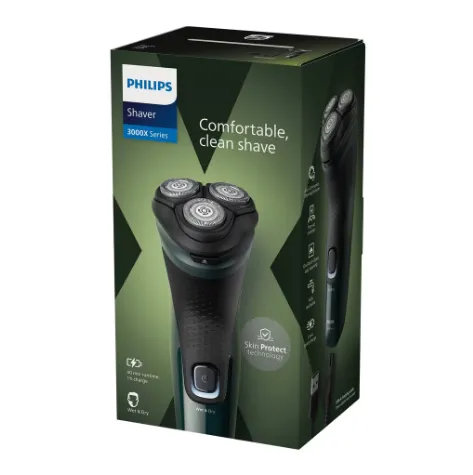 Philips Wet & Dry Electric Shaver Series 3000X with 27 PowerCut Blades