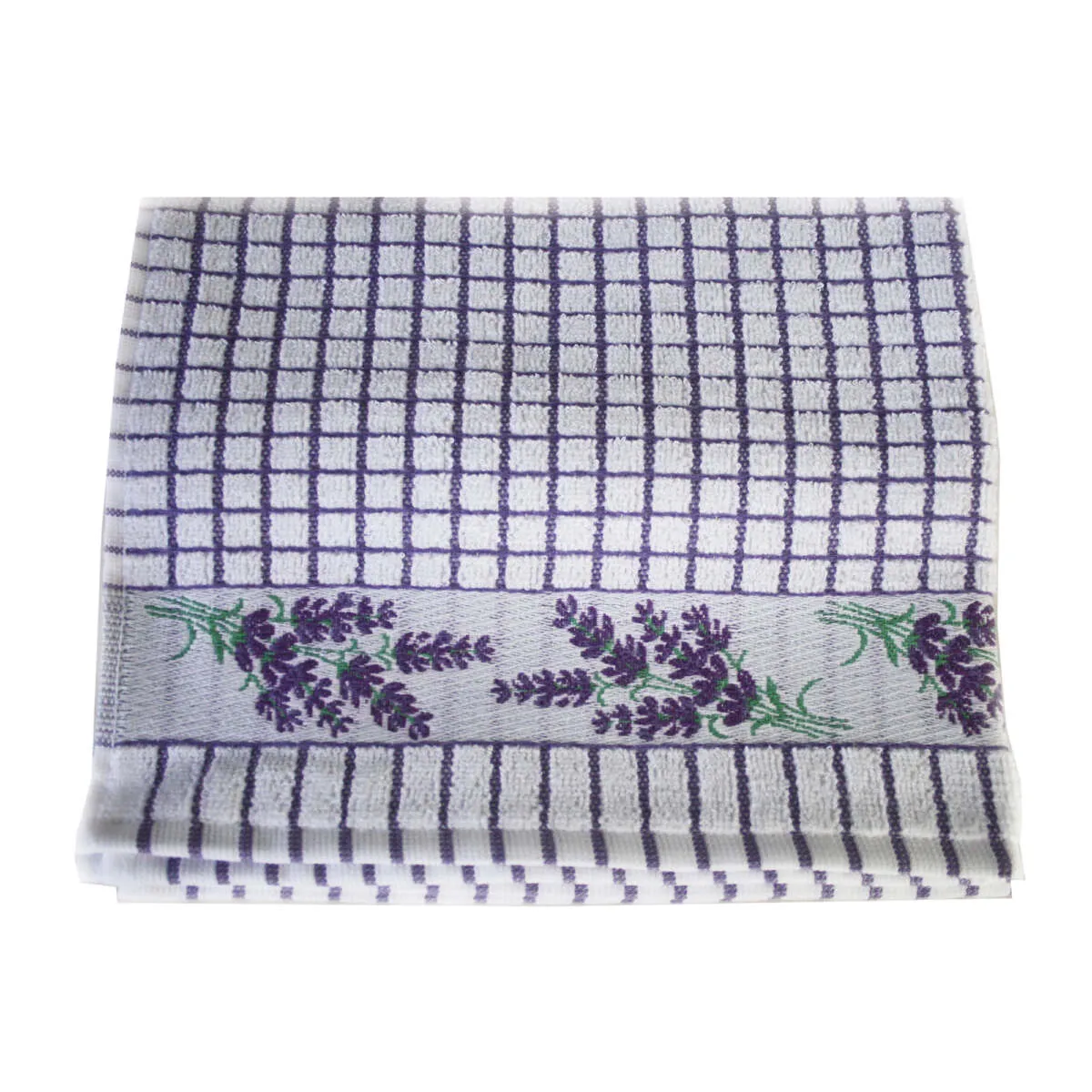 Poli-Dri Lavender Sprigs Cotton Jacquard Tea Towel