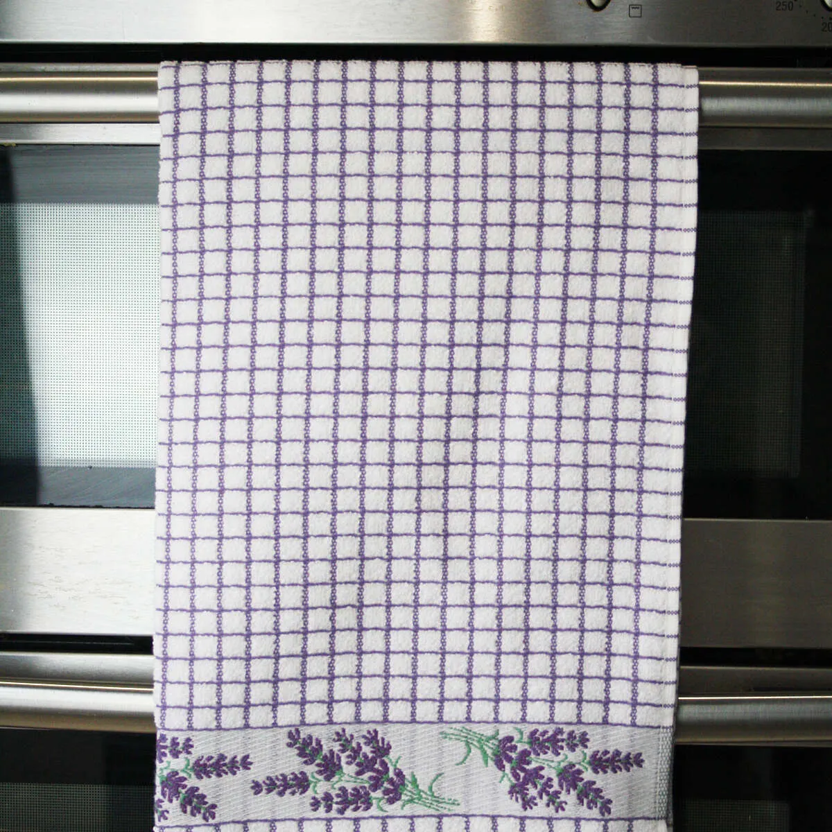 Poli-Dri Lavender Sprigs Cotton Jacquard Tea Towel