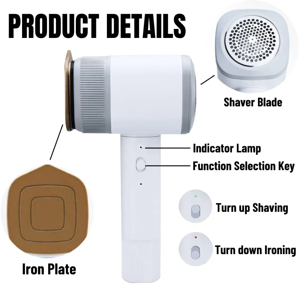 Portable Travel Iron & Lint Shaver