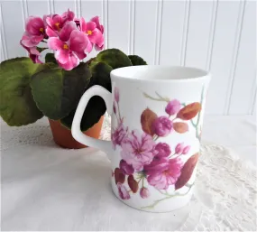 Pretty Pink Wild Roses Mug Roy Kirkham Cambridge Collection 1990s Bone China