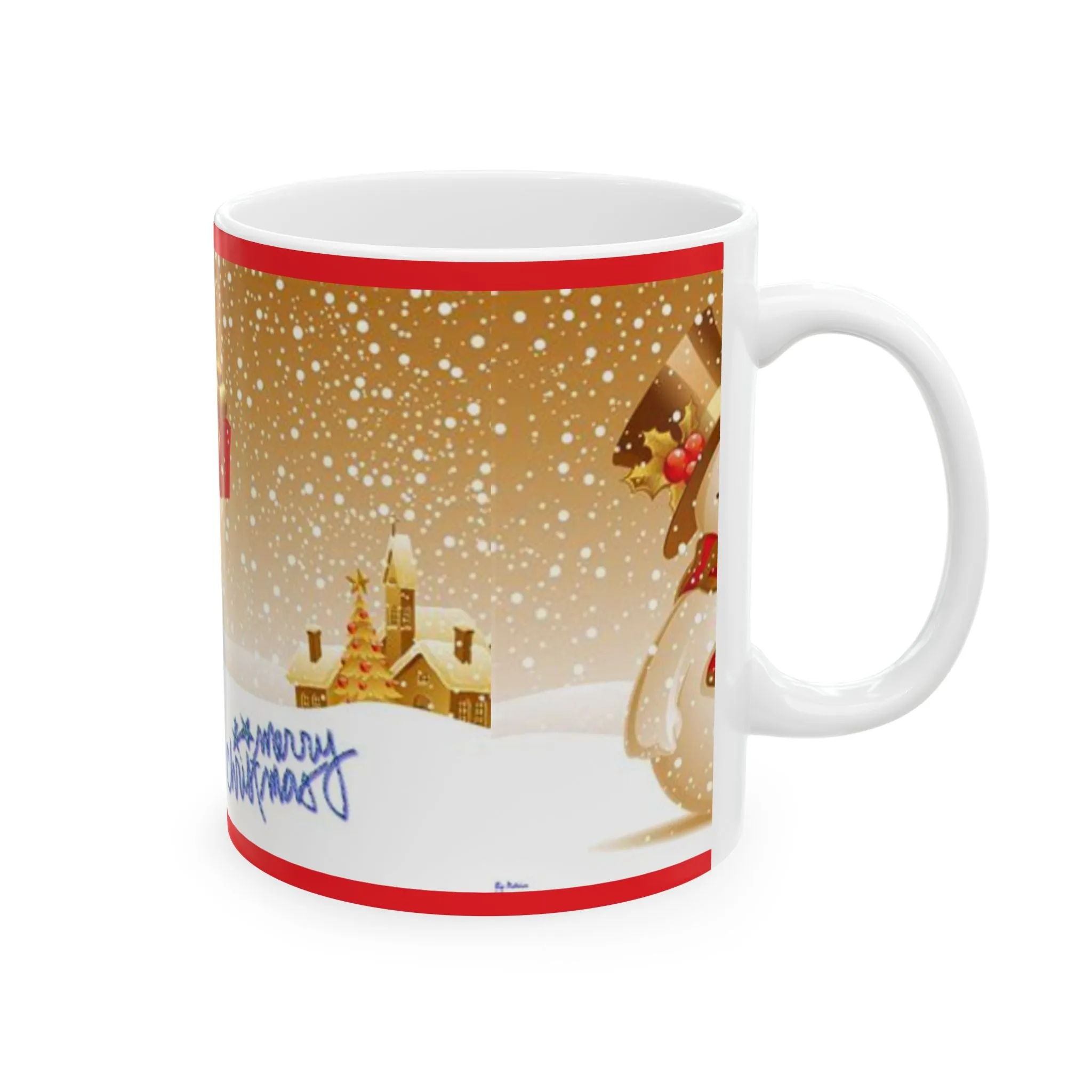 Princess Grace Festive Snowman Ceramic Mug - Perfect for Christmas Gifting