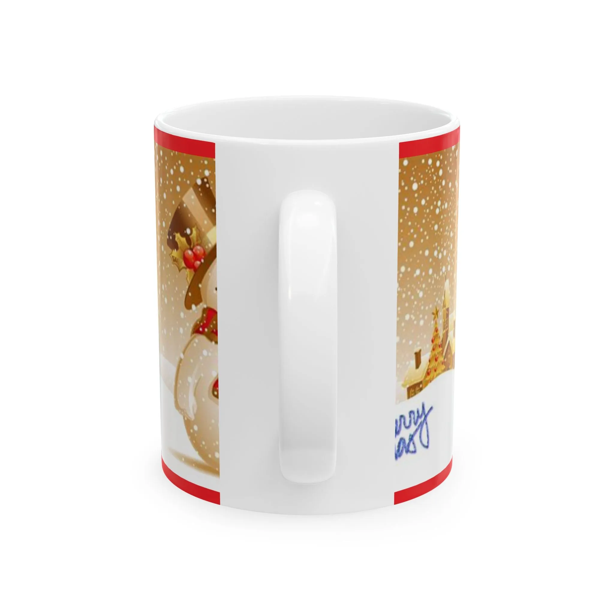 Princess Grace Festive Snowman Ceramic Mug - Perfect for Christmas Gifting