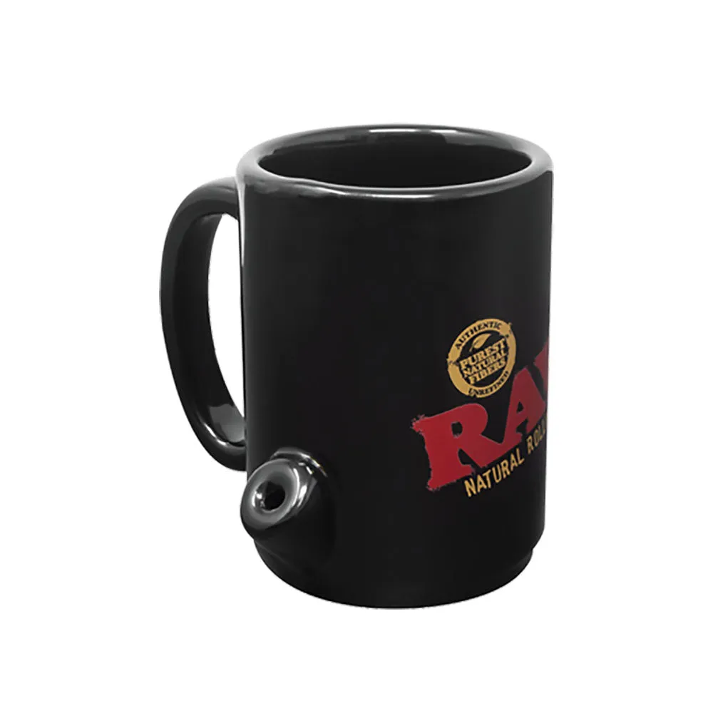 RAW Wake Up & Bake Up Ceramic Cone Mug | 10oz