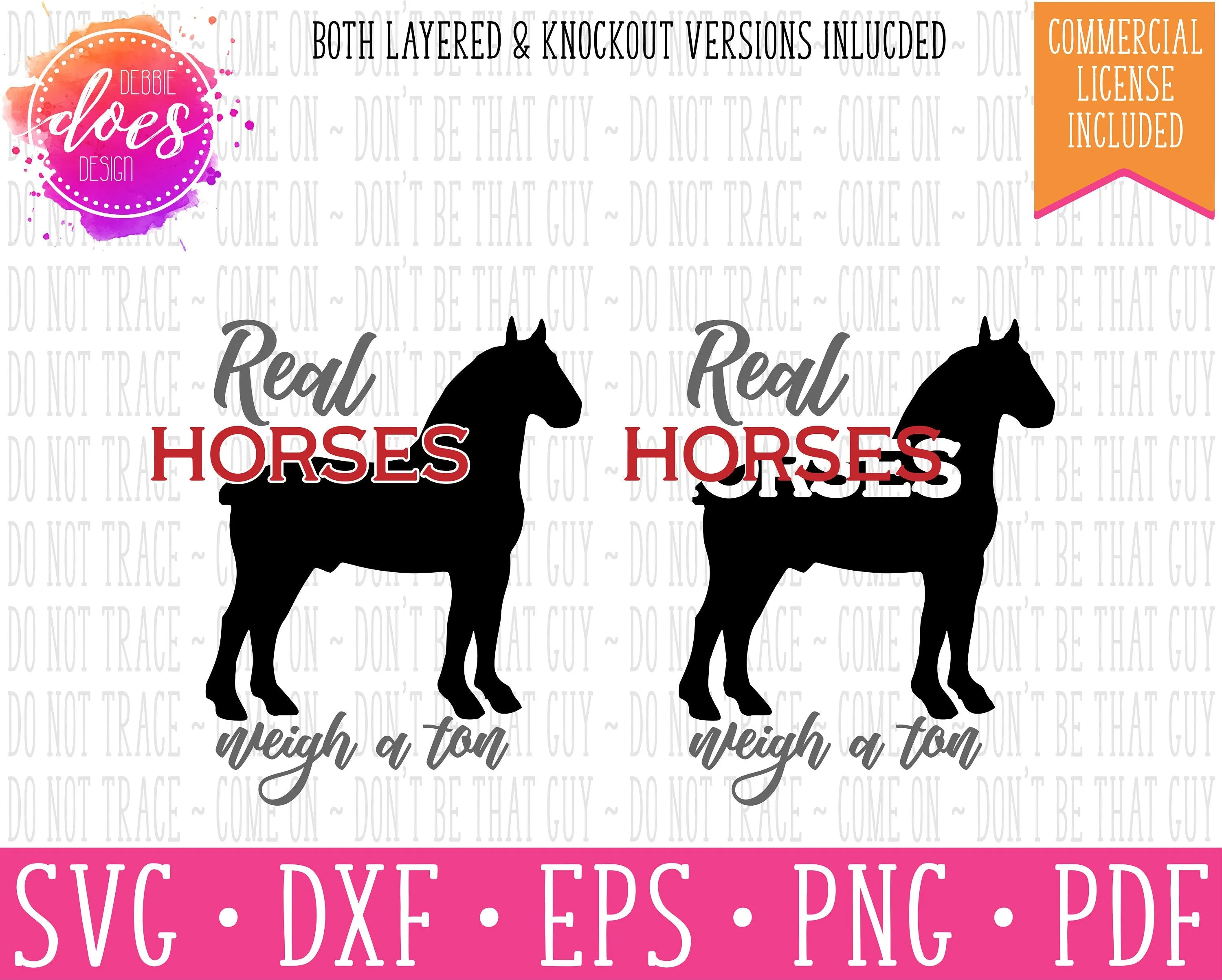 Real Horses Weigh a Ton - Belgian - SVG File