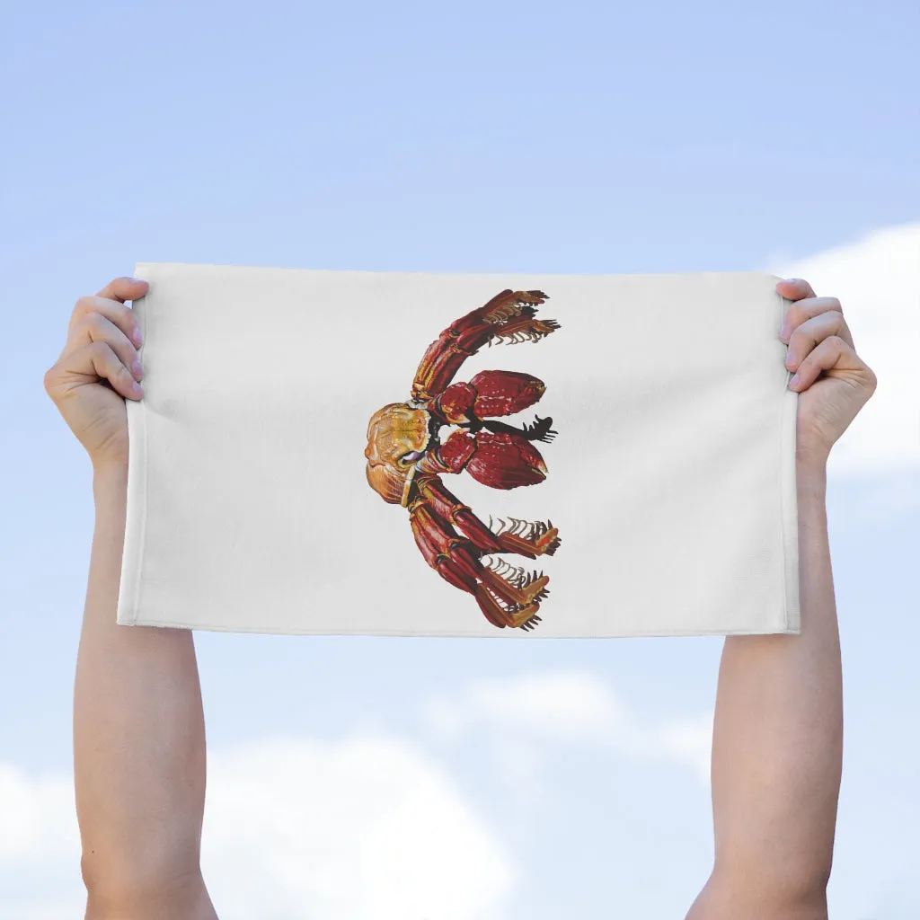 Red Crab Rally Towel, 11x18