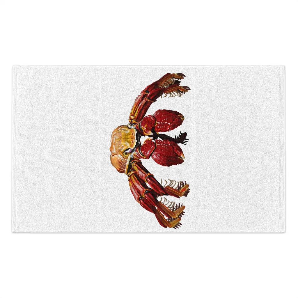 Red Crab Rally Towel, 11x18