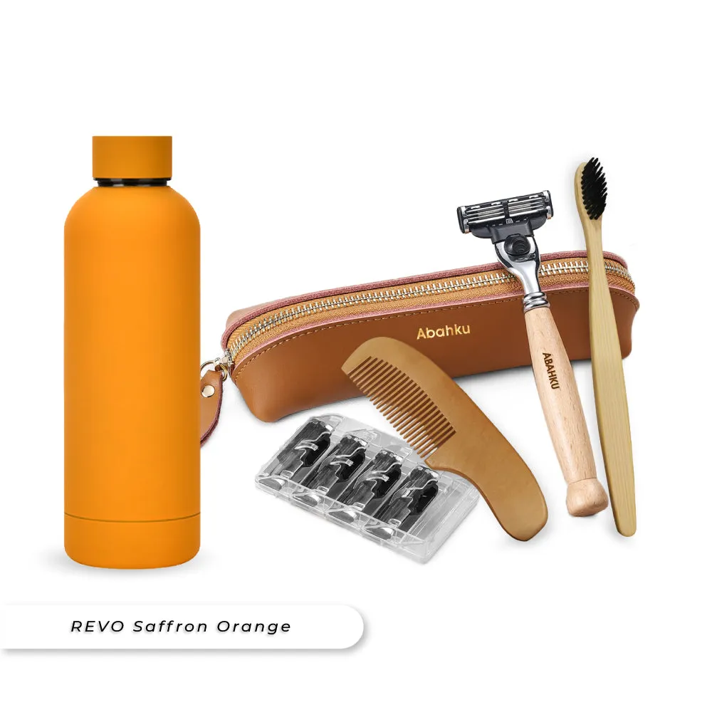 REVO Water Bottle & Shaving Kit Bundle