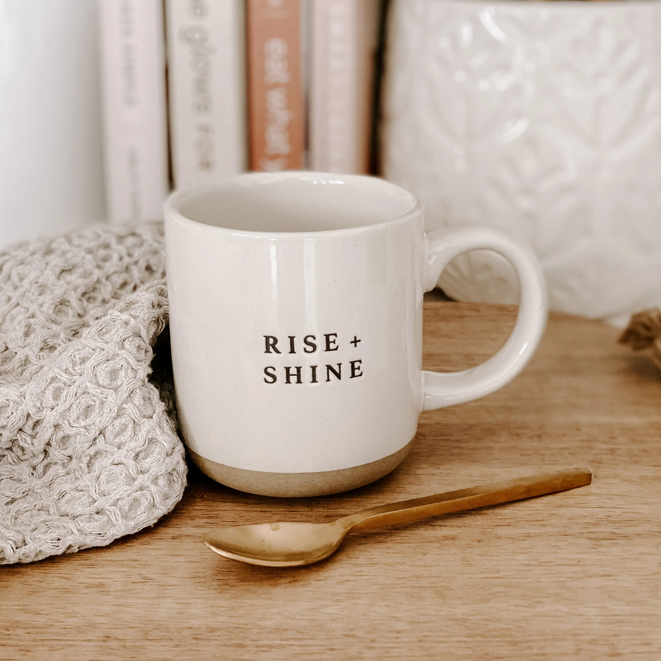 Rise and Shine Stoneware Coffee Mug