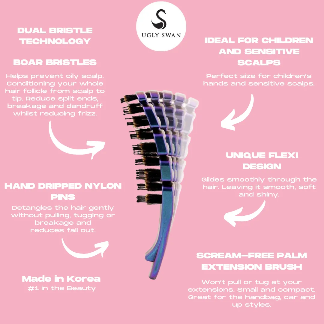 Scream-Free® Palm Hair Brush: Palm Flexi - Chameleon