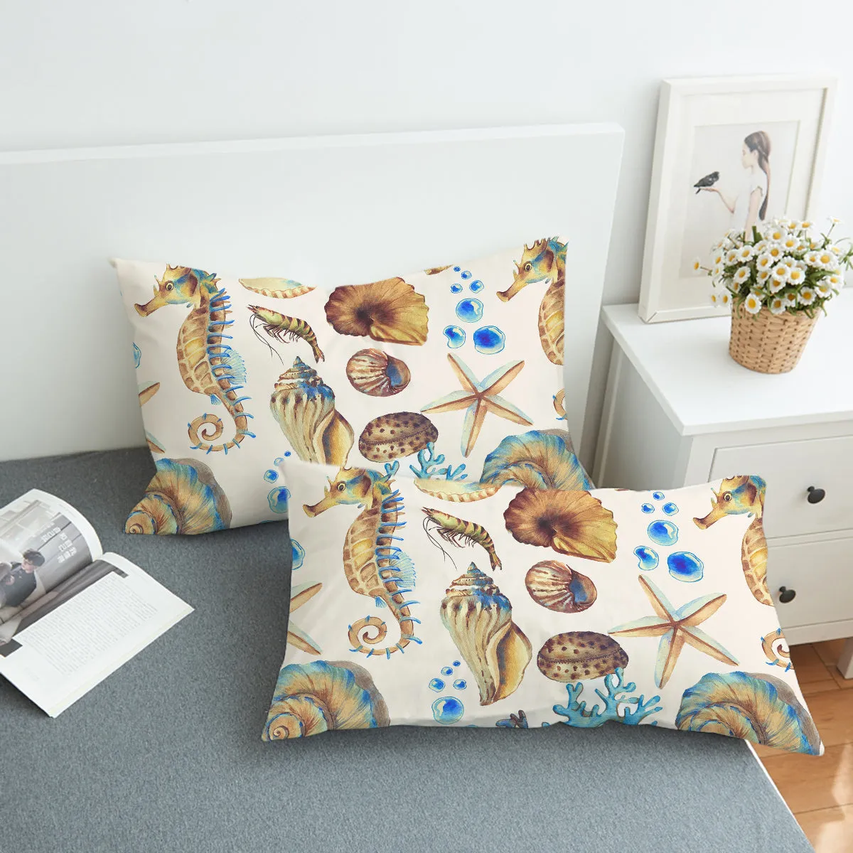 Seashells Bedding Set