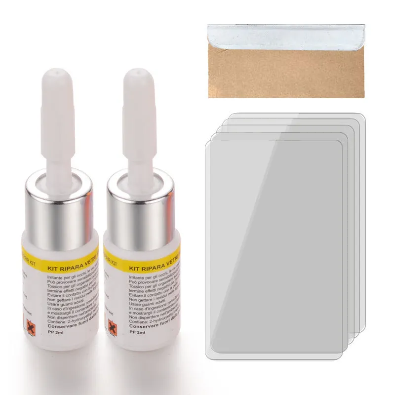 Set Glass Repair Resin Glue - Versatile Car Windshield Repair Kit