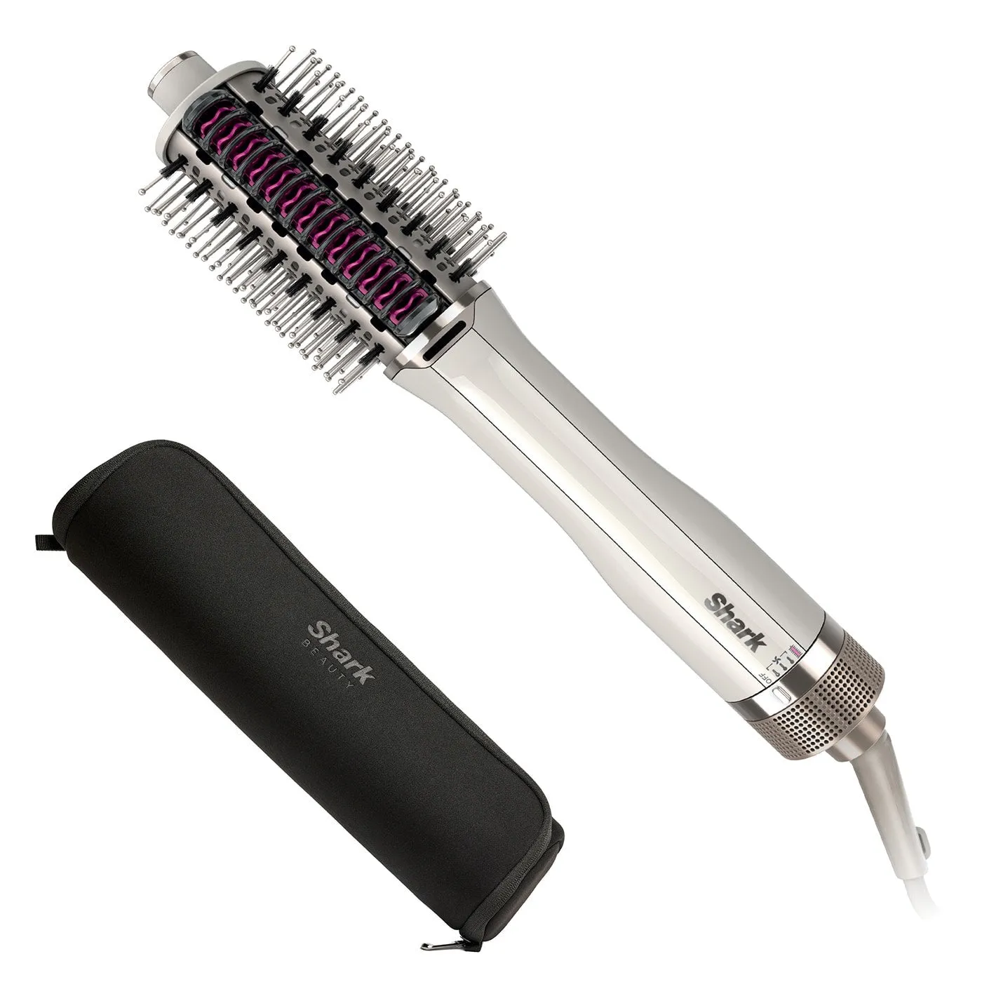 Shark SmoothStyle Hot Brush & Smoothing Comb with Storage Bag - Silk | HT212UK