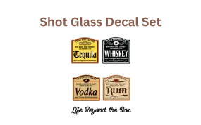 Shot glass Alcohol  UVDTF Decal sheet