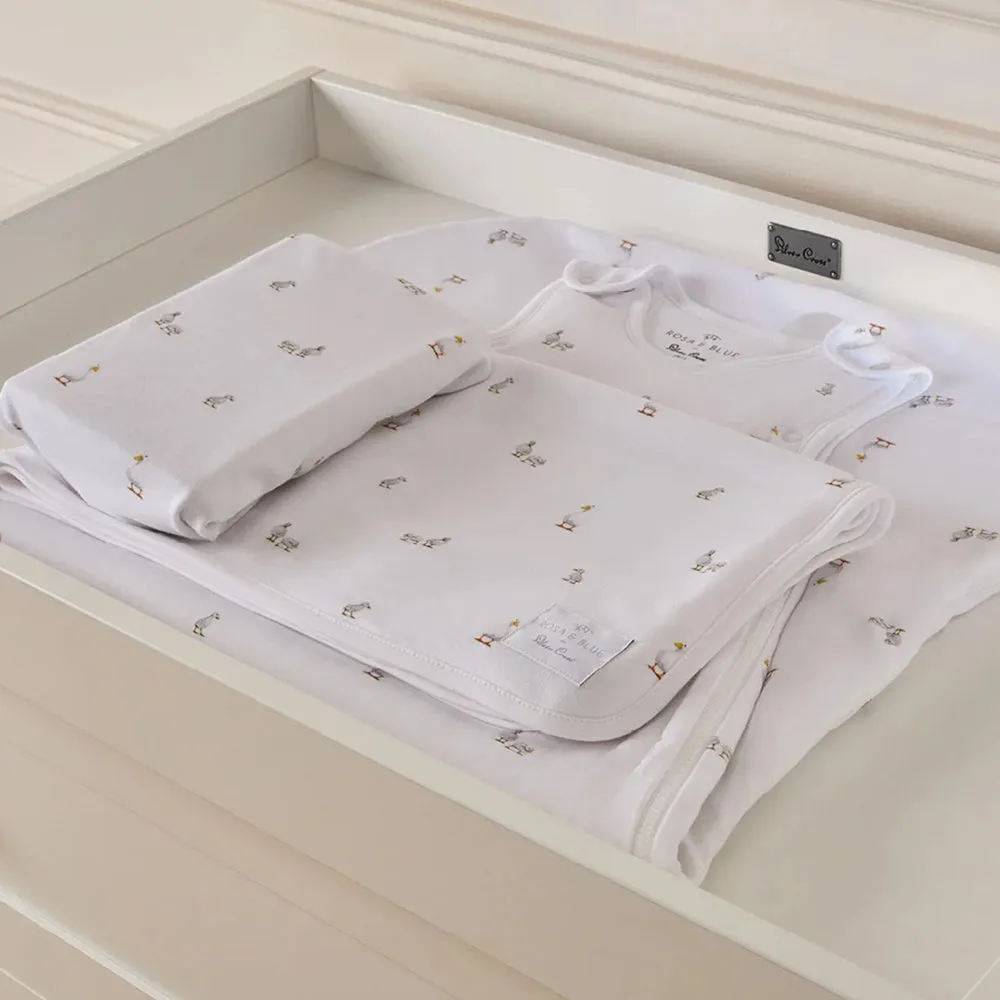 Silver Cross Rosa & Blue New Arrival Crib Bedding Set