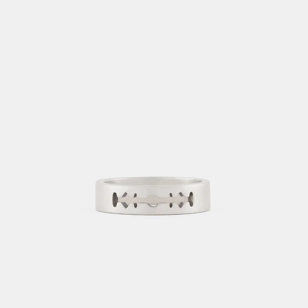 Silver Razor Ring