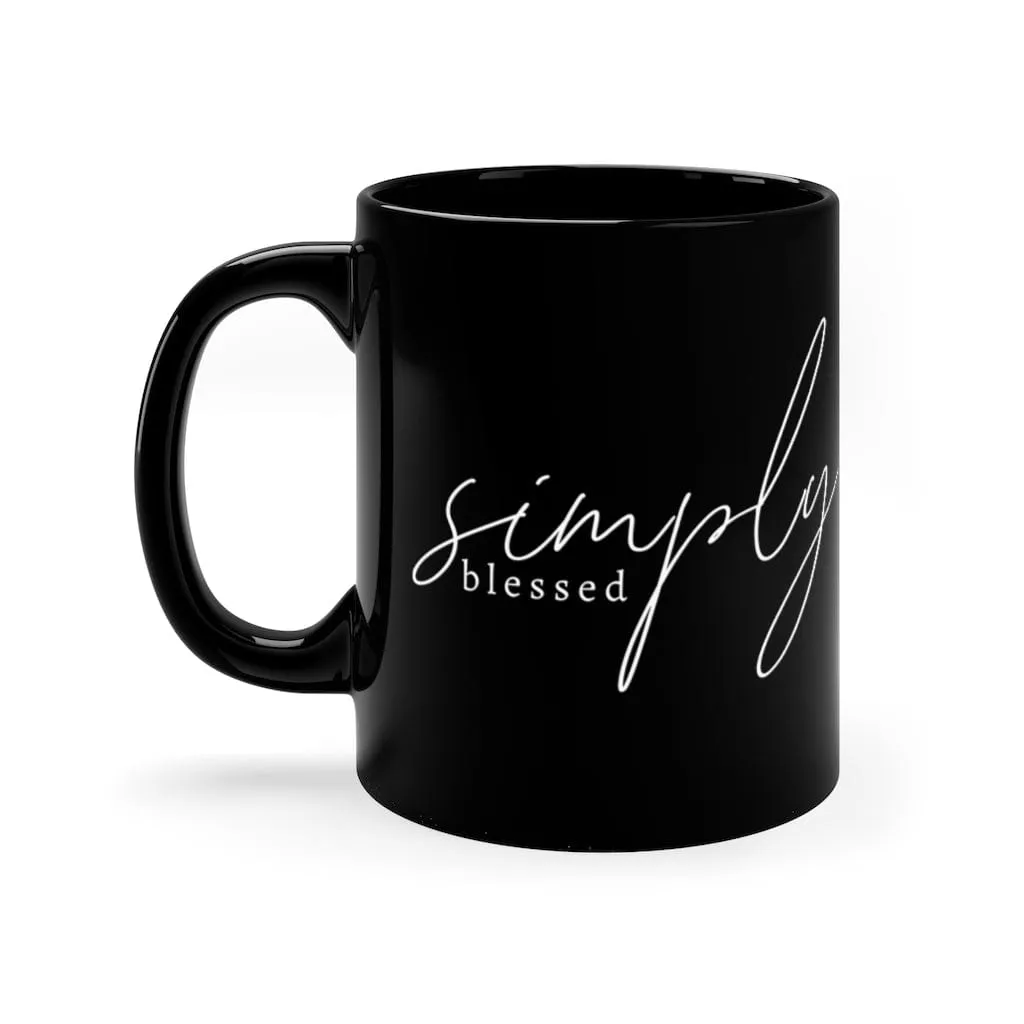 Simply Blessed Mug - Christian Mug - Bible Verse Mugs - Scripture Mugs