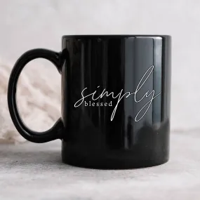 Simply Blessed Mug - Christian Mug - Bible Verse Mugs - Scripture Mugs